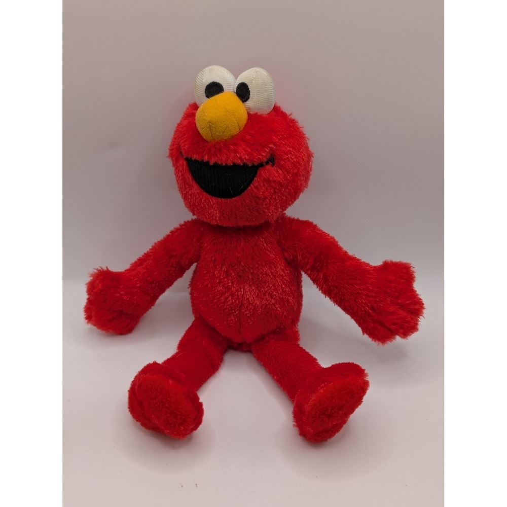 Sesame‎ Street Elmo Plush Toy Red Stuffed Animal 9.5 Inch Small Fuzzy Monster
